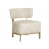Melville Lounge Chair - Bravo Cream - Angled View
