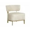 Melville Lounge Chair - Bravo Cream - Angled View - Melville Lounge Chair - Bravo Cream - Angled View