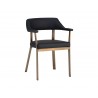 Dixie Dining Armchair - Dillon Black - Angled View