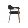 Dixie Dining Armchair - Dillon Black - Side Angle