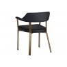 Dixie Dining Armchair - Dillon Black - Back Angle