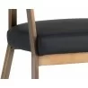 Dixie Dining Armchair - Dillon Black - Seat Close-up - Dixie Dining Armchair - Dillon Black - Seat Close-up