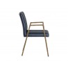 Homer Dining Armchair - Bravo Admiral - Side Angle