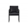 Spyros Dining Armchair - Coal Black - Front