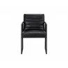 Spyros Dining Armchair - Coal Black - Front - Spyros Dining Armchair - Coal Black - Front