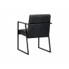 Spyros Dining Armchair - Coal Black - Back Angle - Spyros Dining Armchair - Coal Black - Back Angle
