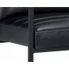 Spyros Dining Armchair - Coal Black - Seat Close-up - Spyros Dining Armchair - Coal Black - Seat Close-up