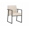 Spyros Dining Armchair - Bravo Cream - Angled View - Spyros Dining Armchair - Bravo Cream - Angled View