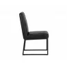 Spyros Dining Chair - Coal Black - Side Angle - Spyros Dining Chair - Coal Black - Side Angle