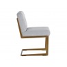 Virelles Dining Chair - Zenith Soft Grey - Side Angle