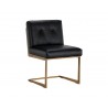 Virelles Dining Chair - Bravo Black - Angled View