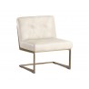 Virelles Lounge Chair - Bravo Cream - Angled View