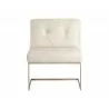 Virelles Lounge Chair - Bravo Cream - Front - Virelles Lounge Chair - Bravo Cream - Front