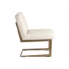 Virelles Lounge Chair - Bravo Cream - Side Angle