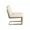 Virelles Lounge Chair - Bravo Cream - Side Angle - Virelles Lounge Chair - Bravo Cream - Side Angle