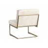 Virelles Lounge Chair - Bravo Cream - Back Angle