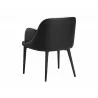 Hagan Dining Armchair - Dillon Cream / Dillon Black - Back Angle - Hagan Dining Armchair - Dillon Cream / Dillon Black - Back Angle