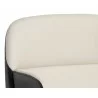 Hagan Dining Armchair - Dillon Cream / Dillon Black - Seat Back Close-Up - Hagan Dining Armchair - Dillon Cream / Dillon Black - Seat Back Close-Up