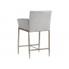 Gesa Counter Stool - Polo Club Stone - Back Angle