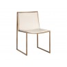 Blair Dining Chair - Antique Brass - Castillo Cream - Angled