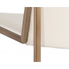 Blair Dining Chair - Antique Brass - Castillo Cream - Frame Close-up