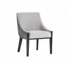 Sunpan Aurora Dining Chair - Polo Club Stone / Overcast Grey - Angled View - Sunpan Aurora Dining Chair - Polo Club Stone / Overcast Grey - Angled View