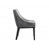 Sunpan Aurora Dining Chair - Polo Club Stone / Overcast Grey - Side Angle