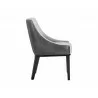 Sunpan Aurora Dining Chair - Polo Club Stone / Overcast Grey - Side Angle - Sunpan Aurora Dining Chair - Polo Club Stone / Overcast Grey - Side Angle