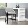 Sunpan Aurora Counter Stool - Polo Club Stone / Overcast Grey - Lifestyle - Sunpan Aurora Counter Stool - Polo Club Stone / Overcast Grey - Lifestyle