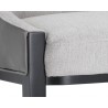 Sunpan Aurora Counter Stool - Polo Club Stone / Overcast Grey - Seat Closeup Angle
