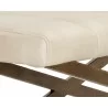 Kammi Bench - Bravo Cream - Seat Close-Up - Kammi Bench - Bravo Cream - Seat Close-Up