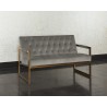 Sunpan Monde 2 Seater Lounge Chair - Antonio Charcoal - Lifestyle