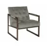 Sunpan Monde Armchair - Antonio Charcoal - Angled View - Sunpan Monde Armchair - Antonio Charcoal - Angled View