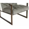 Sunpan Monde Armchair - Antonio Charcoal - Seat Close-Up - Sunpan Monde Armchair - Antonio Charcoal - Seat Close-Up