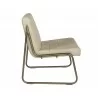 Anton Lounge Chair - Bravo Cream - Side Angle - Anton Lounge Chair - Bravo Cream - Side Angle