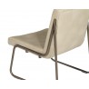 Anton Lounge Chair - Bravo Cream - Back Angle