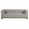 Sunpan Parker Sofa - Zenith Soft Grey - Front - Sunpan Parker Sofa - Zenith Soft Grey - Front