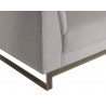 Sunpan Parker Sofa - Zenith Soft Grey - Leg Close-Up