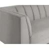 Sunpan Parker Sofa - Zenith Soft Grey - Sofa Arm Close-Up - Sunpan Parker Sofa - Zenith Soft Grey - Sofa Arm Close-Up