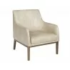 Wolfe Lounge Chair - Bravo Cream - Angled View - Wolfe Lounge Chair - Bravo Cream - Angled View