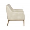 Wolfe Lounge Chair - Bravo Cream - Side Angle