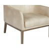 Wolfe Lounge Chair - Bravo Cream - Leg Close-Up