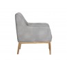 Wolfe Lounge Chair - Bravo Metal - Side Angle