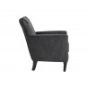 Aston Lounge Chair - Polo Club Kohl Grey / Overcast Grey - Side Angle