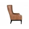 Sunpan Biblioteca Lounge Chair in Tobacco Tan - Side - Sunpan Biblioteca Lounge Chair in Tobacco Tan - Side