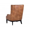 Sunpan Biblioteca Lounge Chair in Tobacco Tan - Back Angle