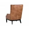 Sunpan Biblioteca Lounge Chair in Tobacco Tan - Back Angle - Sunpan Biblioteca Lounge Chair in Tobacco Tan - Back Angle