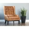 Sunpan Biblioteca Lounge Chair in Tobacco Tan - Lifestyle - Sunpan Biblioteca Lounge Chair in Tobacco Tan - Lifestyle