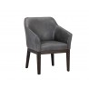 Dorian Dining Armchair - Overcast Grey - Angled View