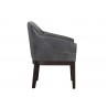 Dorian Dining Armchair - Overcast Grey - Side angle